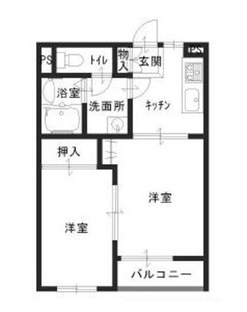 ドリームハイツの物件間取画像